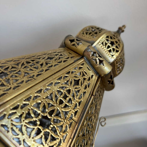 Large Hanging Moroccan Lantern – Antique Brass Style (CL 1001)